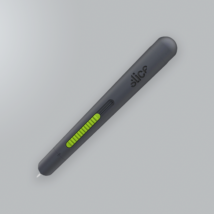 Auto-Retractable Pen Cutter - (Top-View) Auto-Retractable Pen Cutter - (Top-View)